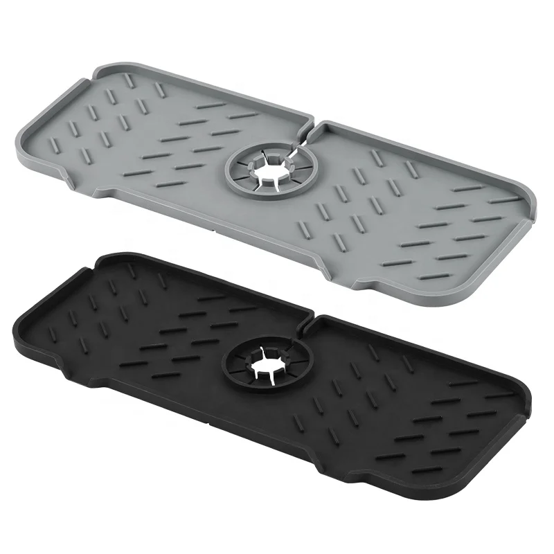 Tappetino drenante, tappetino in silicone per rubinetto, tappetino per lavello da cucina per paraschizzi, tappetino drenante, asciugante e protettivo | Leroy Merlin