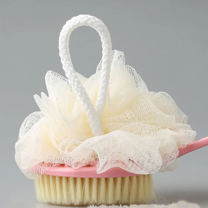 Smell Removing Dehumidification Long Handle for Body Double Two Sides Back Detachable Natural Bristle Shower Bath Brushes