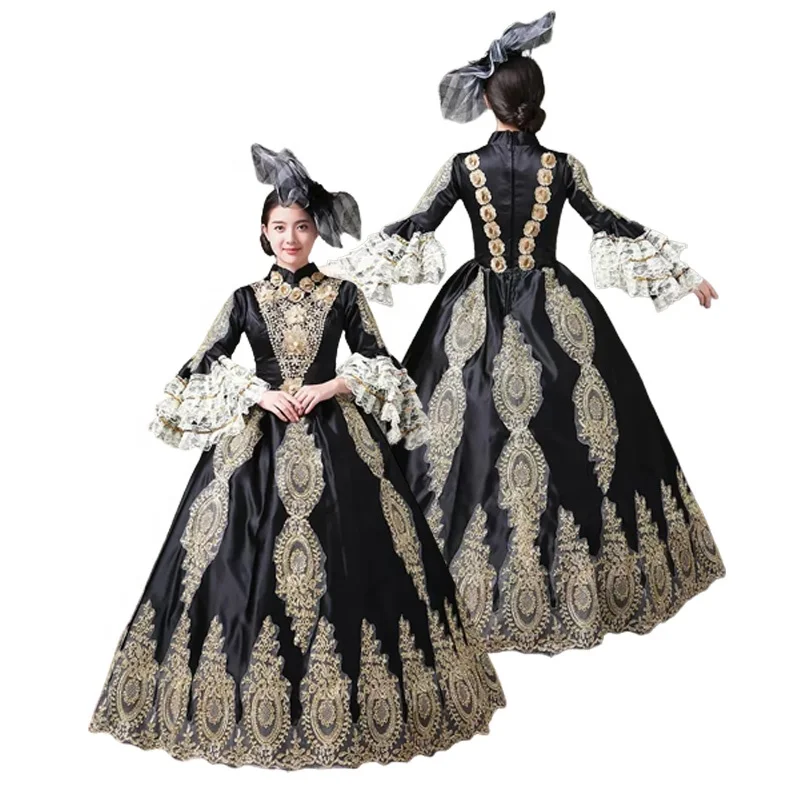 Ecoparty Black and Blue Long Dress Ball Gown Gothic Victorian Dress for  Women Adult Ball Gown| Alibaba.com