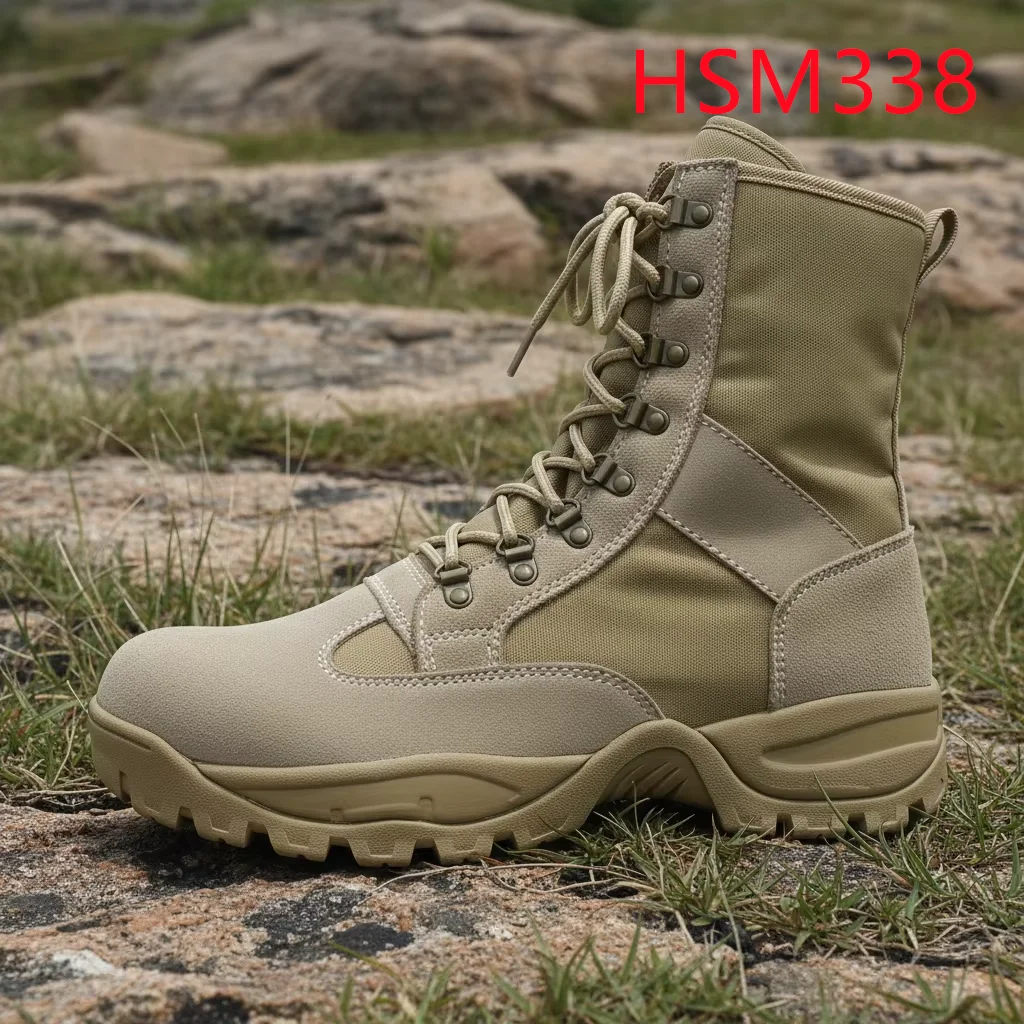 LXG,Disaster Relief Quick Resilience EVA+rubber Sole Desert Boots Field-ready Regular Fit Performance Combat Boots HSM338