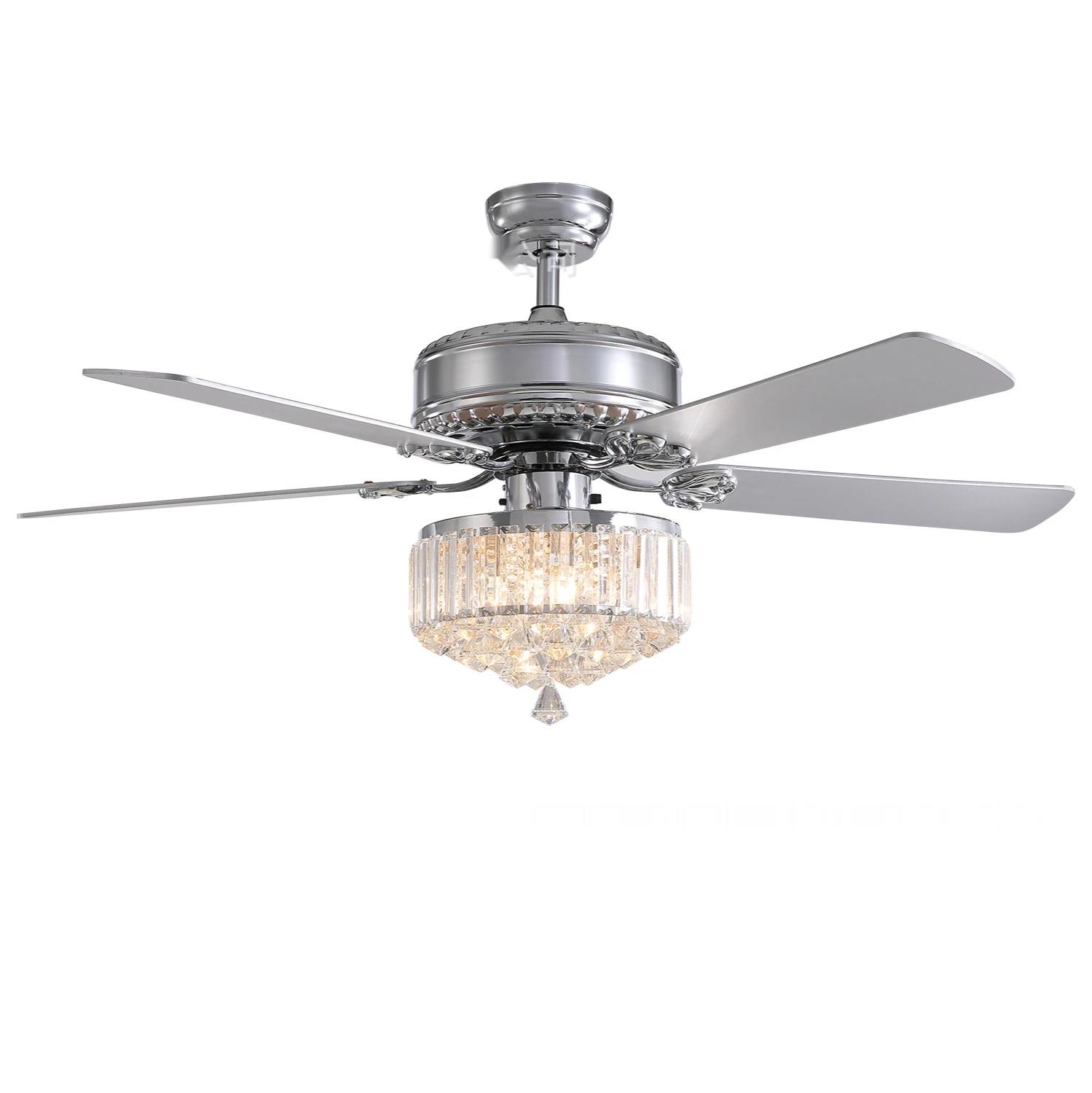 Mass Production Low Watt Energy Saving Ceiling Fan Remote Control Crystal Lighting Changeable Fan Spare Part