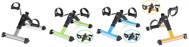 Mini Double Pedal Exercise Bike Mini Folding Home Use Fitness Pedal Exerciser for Leg