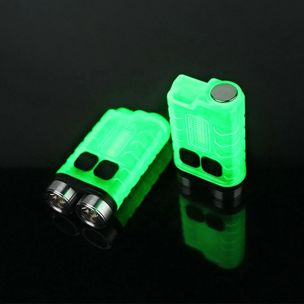 Lot de 4 mini lampe de poche pour enfants, mini lampe de poche LED, revêtement en silicone