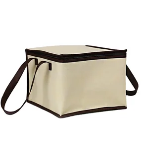 Waterproof Large Size Insulated Lunch Bags Outdoor Portable Thicken Lunch Box Bag Zipper Reusable Cooler Travel Bags