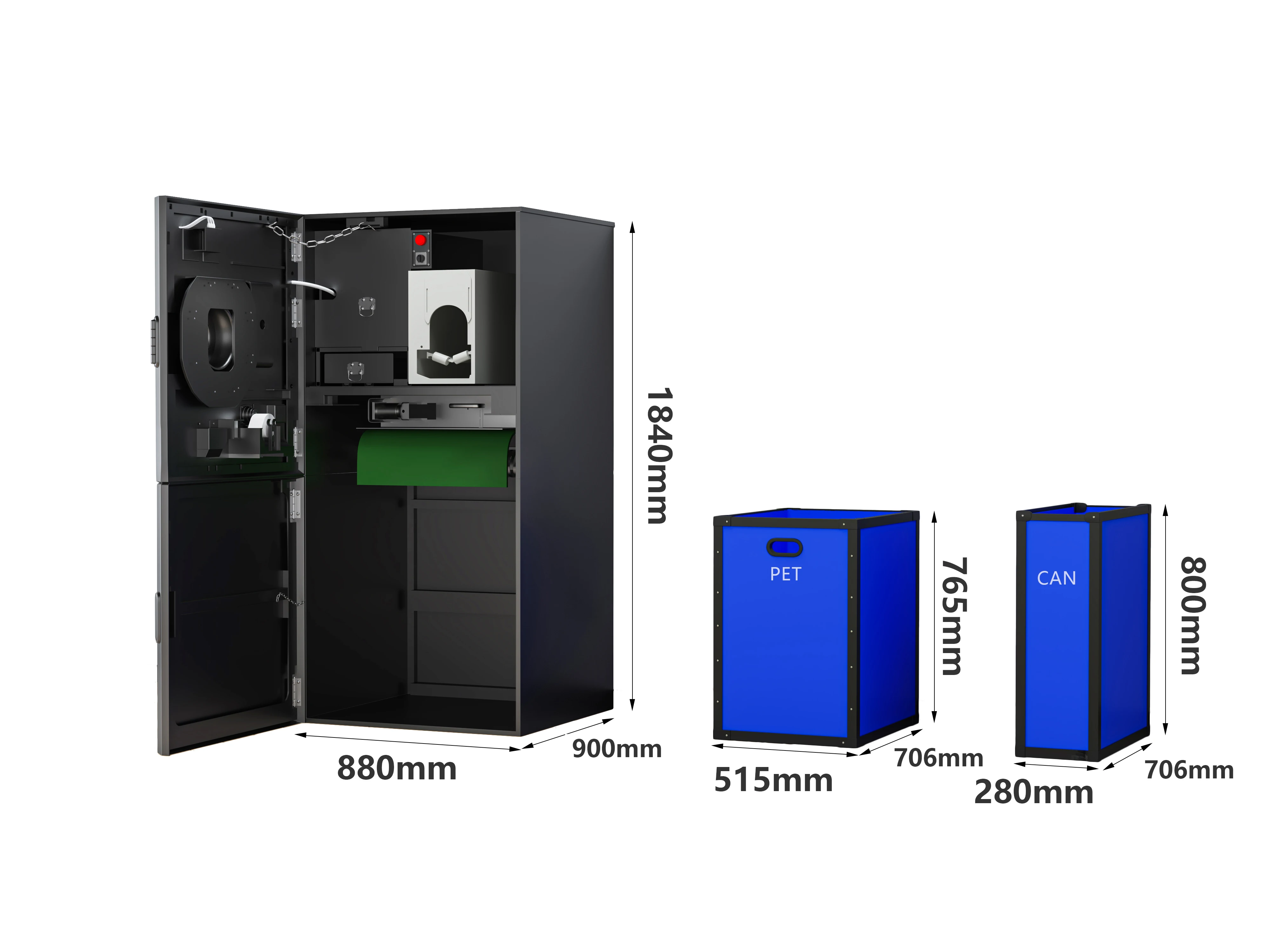 High-efficiency Reverse Vending Machine for Plastic Bottle Recycling