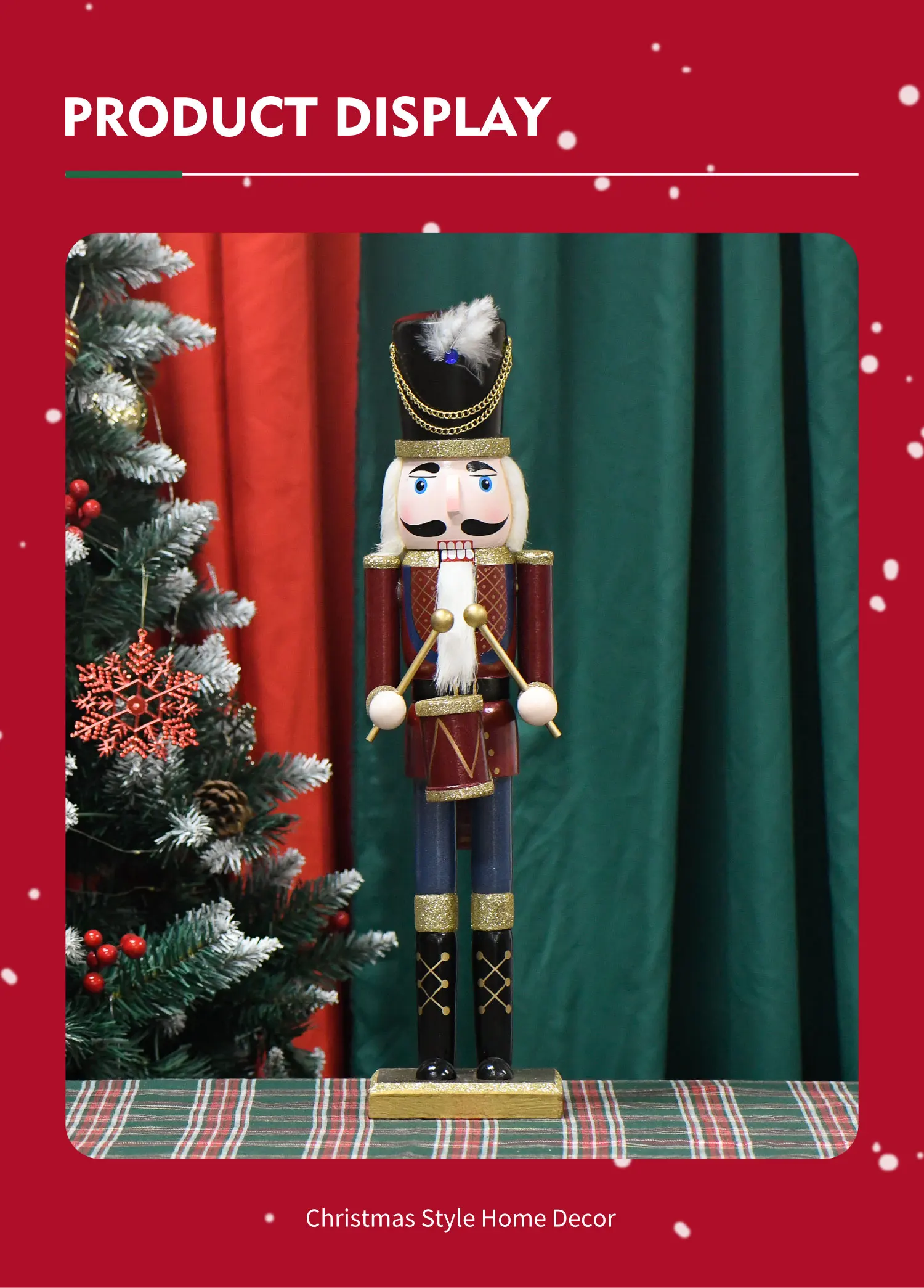 Factory Wholesale Christmas Decorations Nutcracker 50cm Large
