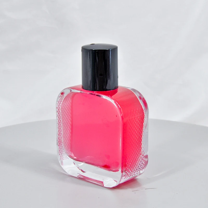 New Design 30ml 50ml 100ml Empty Clear Rectangle Shape Sprayer Perfume Glass Bottle