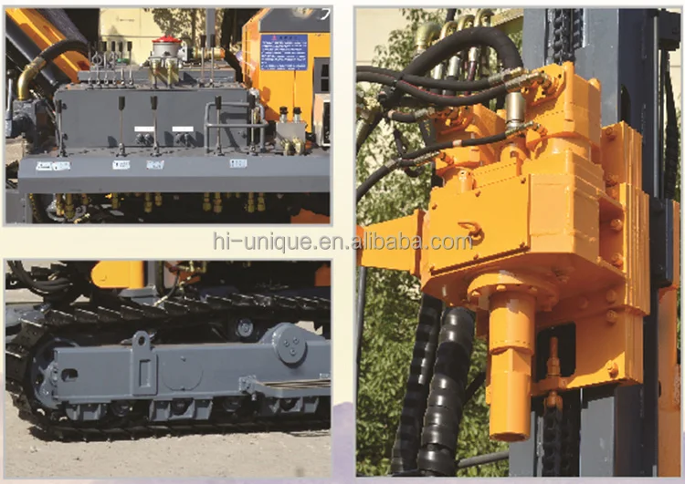Crawler Down Hole Drill 32m Small Scale Mining Drilling Rig Equipment Machine