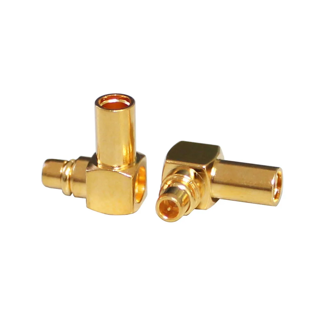 Effective Cost MMCX-JWB2 Connector Right Angle Male MMCX Connector With Gold Plated
