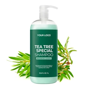 Sulfate-Free for Scalp Revival Deep Cleansing Daily Care Shampoo Tea Tree Peppermint Oil Refreshing for Oily Moisturizing