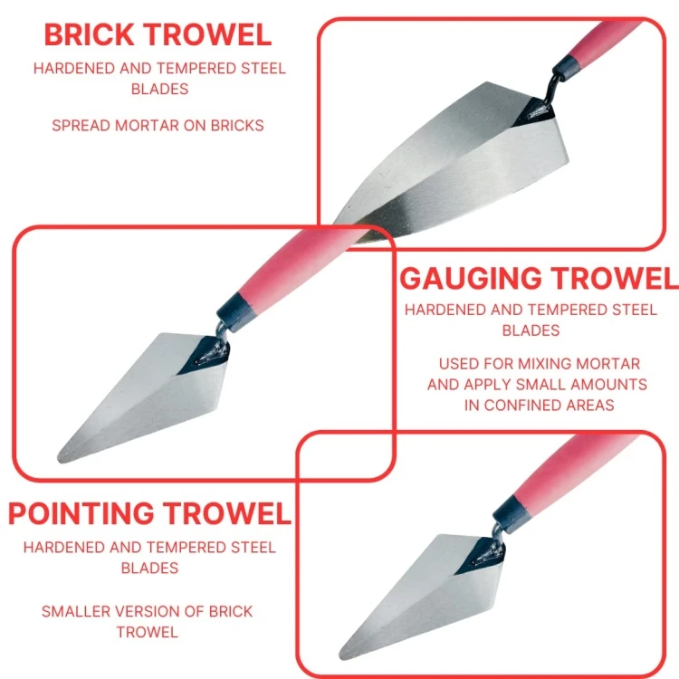 Brick Laying Trowel Pointing Trowel Set Bricklaying Trowel Construction ...