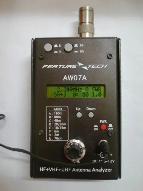 Mariosourcing AW07A HF/VHF/UHF 160M インピーダンスSWRアンテナ