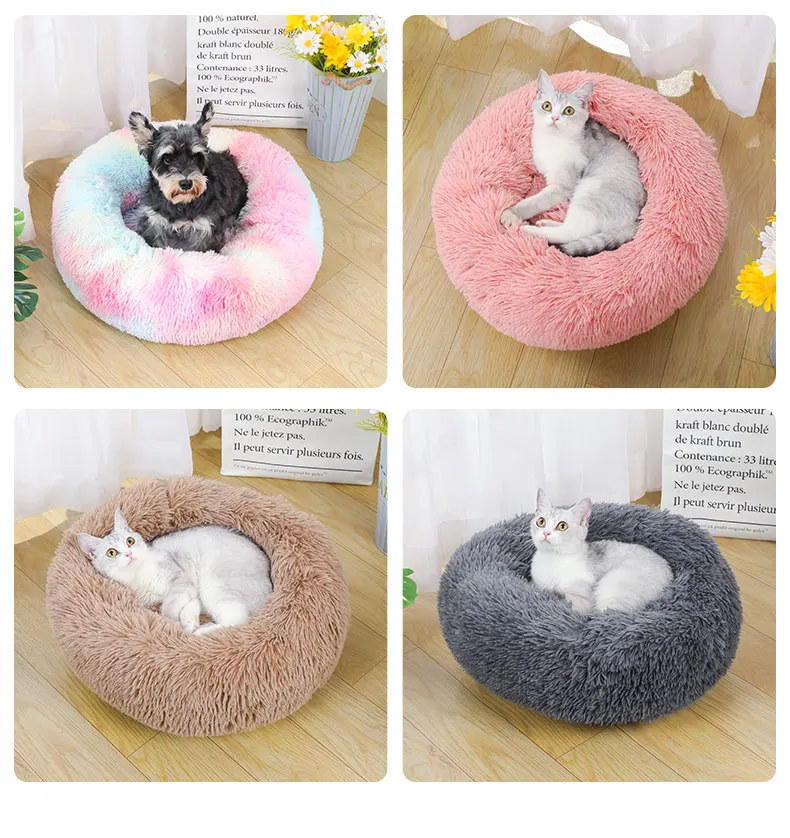 Soft Dog Bed Luxury Faux Fur Pet Bed with Custom Logo