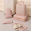 Compressed six pieces pink