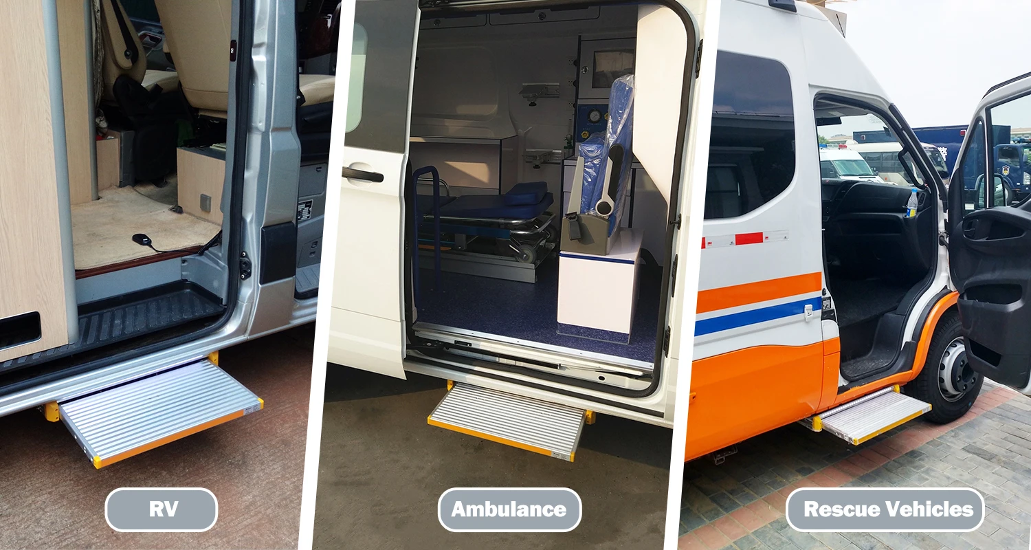 Sliding Step Electric Automatic Sliding Step for RV Camper Van - 250kg Capacity, 12V ...