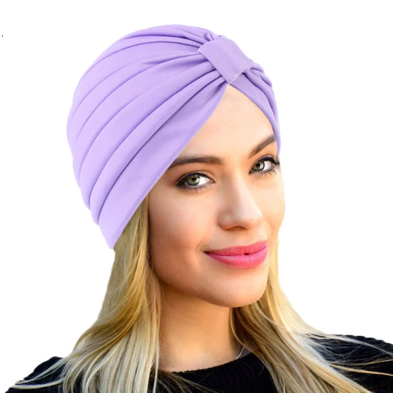 discount 50% Purple Single WOMEN FASHION Accessories Hat and cap Purple NoName Turban purple knot 