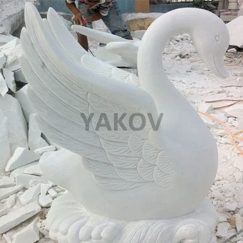 100%手彫りの特注サイズ屋外伝統的な白鳥の像石彫刻| Alibaba.com