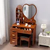 80cm love mirror fruit wood color left cabinet