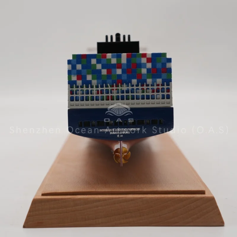 This premium Matson container ship model is crafted from durable alloy material, ensuring long-lasting quality and a sleek, realistic finish. Fully customized to match your needs—supports logo printing, color adjustment, and detail tweaks. It accurately replicates Matson’s iconic design, from hull lines to container arrangements. An ideal product for logistics gifts, office displays, or corporate souvenirs. Our factory guarantees stable production and reliable performance for shipping and freight enterprises.Amber@vesselmodel.com Tel: +86 18038048785