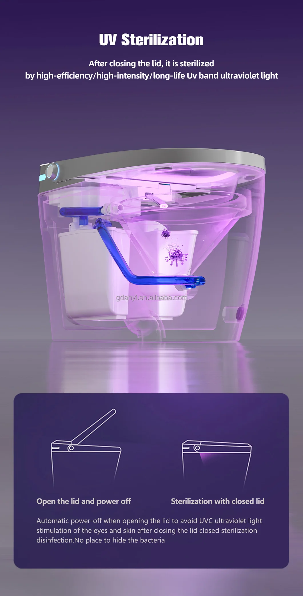 Smart Toilet - Modern Inodoro Foot Sensor Sanitary Ware