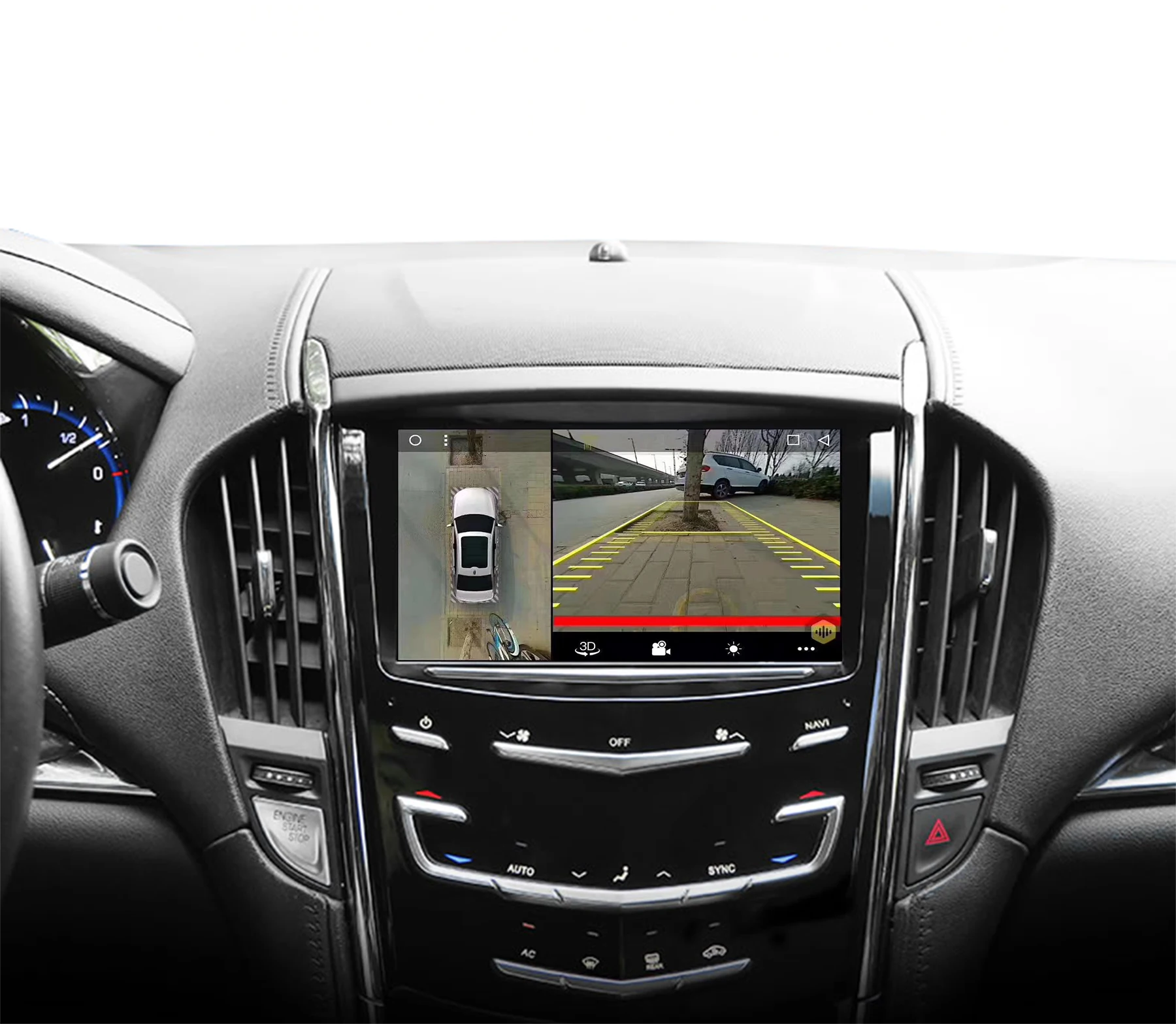 Camera Interface for Cadillac Opel Astra K with AV Input to Add Rear View Front Camera and 360 Birdview Cameras Video Interface