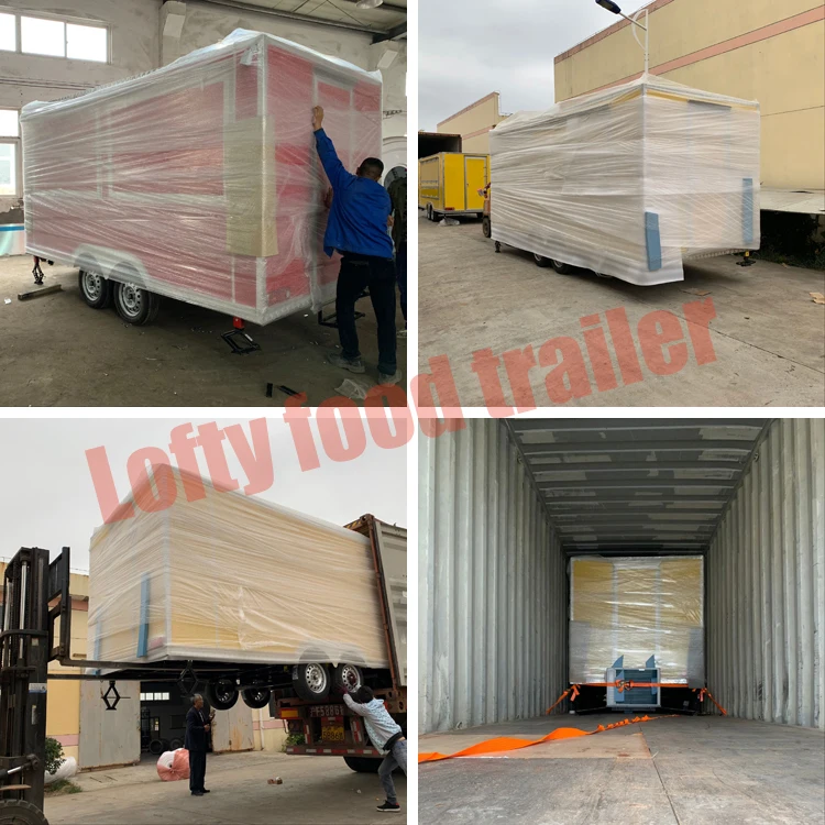 Mobile Airstream Fully Equipped China Coffee Mobile Kitchen Catering