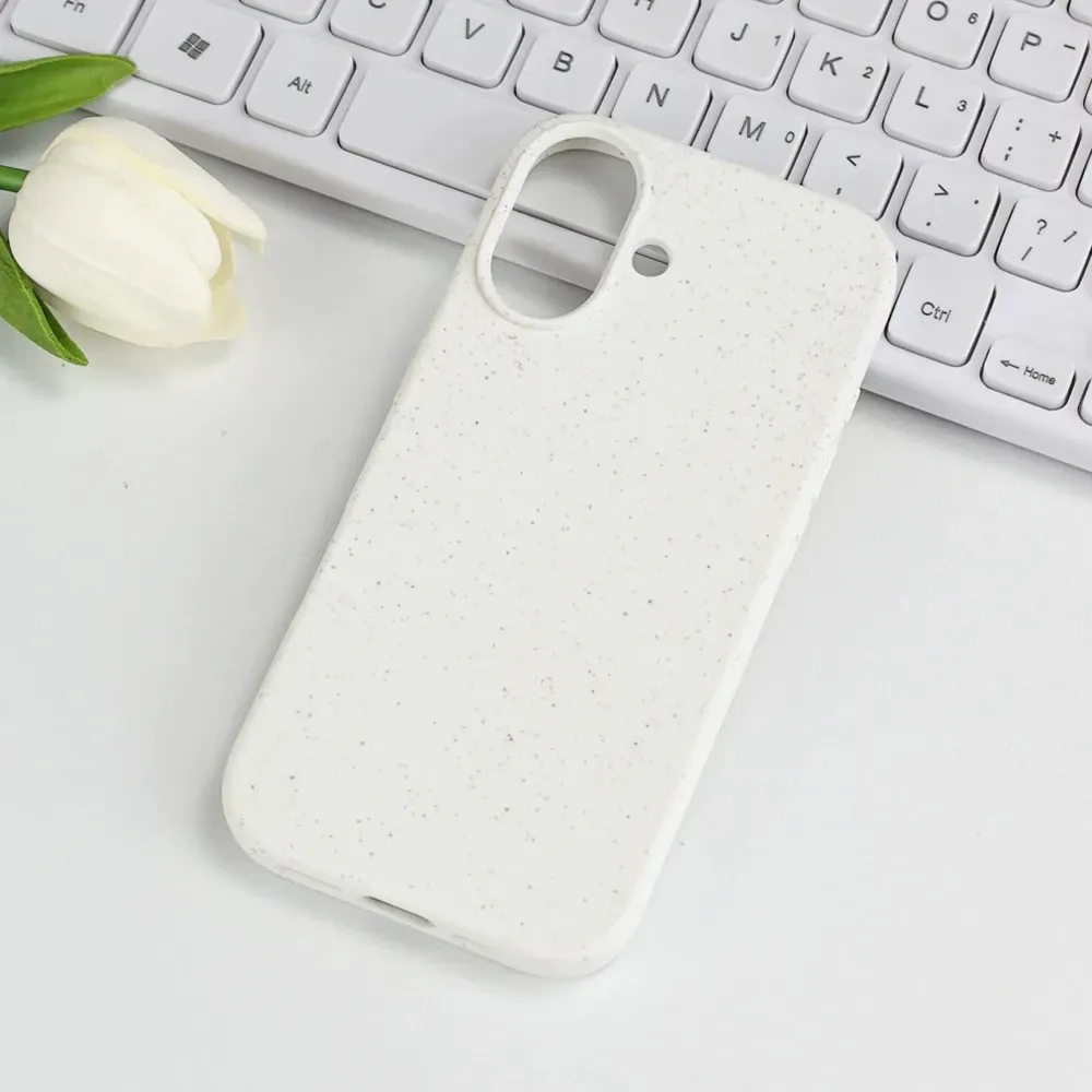 product laudtec eco friendly phone case solid color shockproof back cover degradable shell for iphone 17 air 14 pro max sjk1079-5