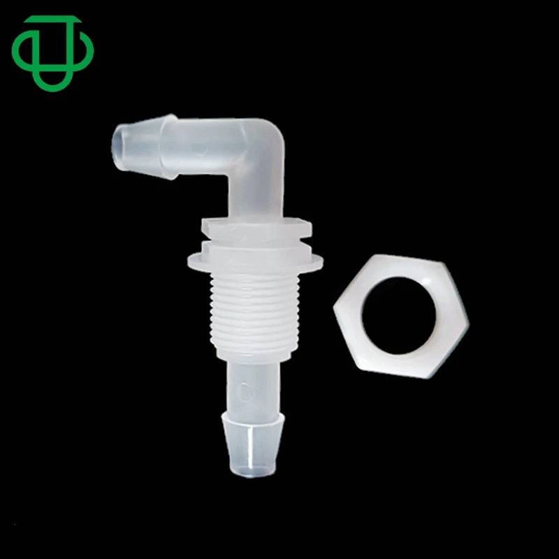 AN6 To 5/16" 8mm Hose End Fitting – 90 Degree Swivel Barb Elbow, Female AN-6, Black, TB1254