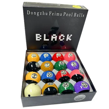 Professional 16pc Black Resin Pool Ball Set - Oem Available
