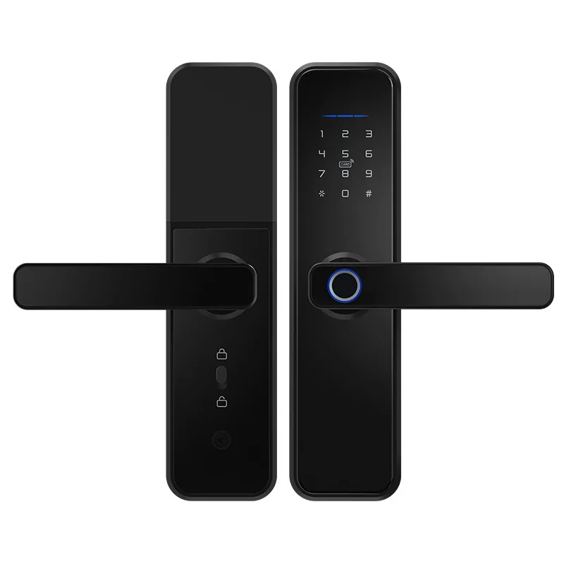 TOPTEQ X5 Fingerprint BLE Smart Lock Keyless Password Cloud for Aluminum Steel Apartments Rooms Controlled Via Tuya APP