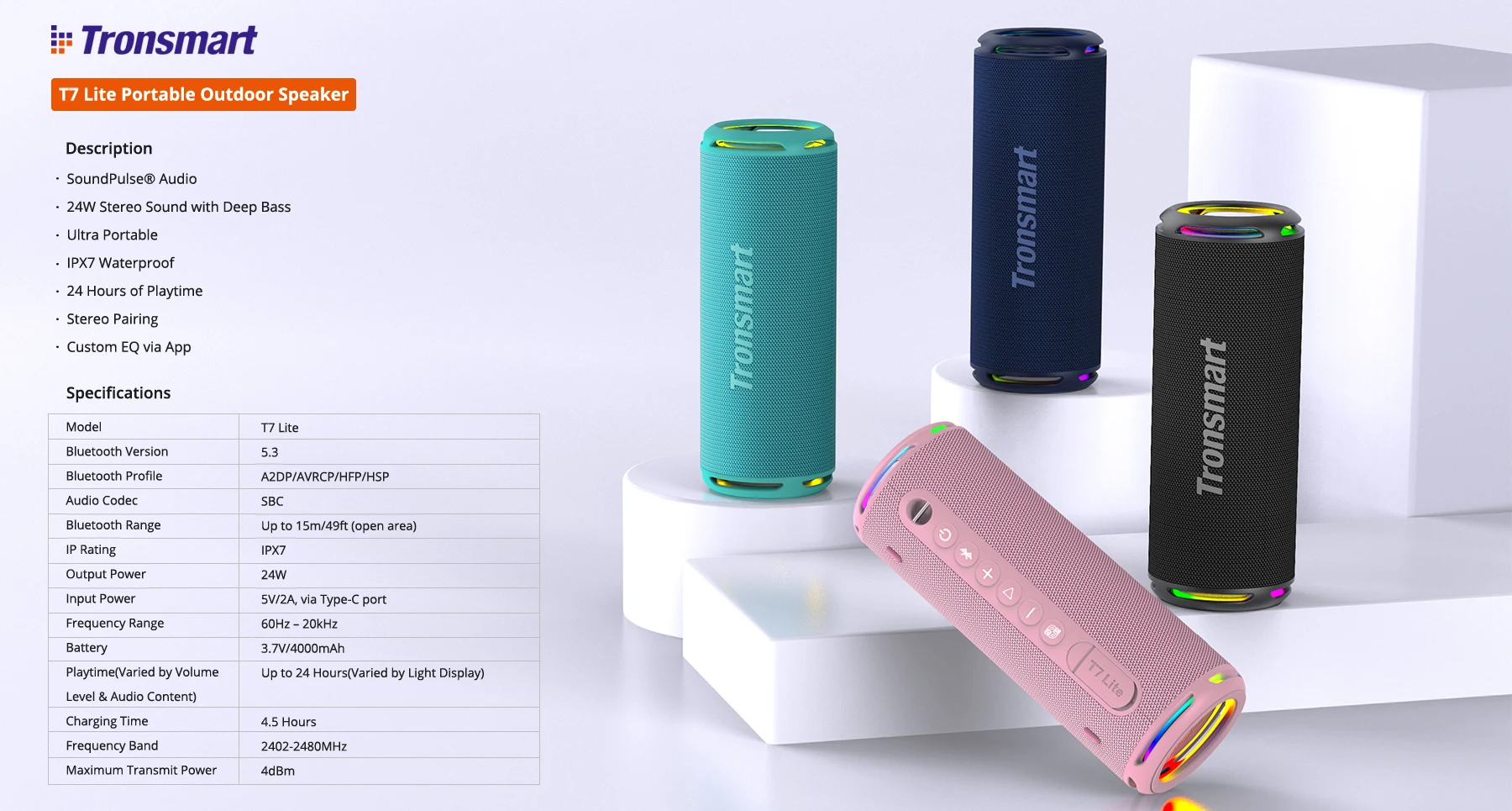 Tronsmart New 2023 T7 Lite Products Most Selling Product In Alibaba ...