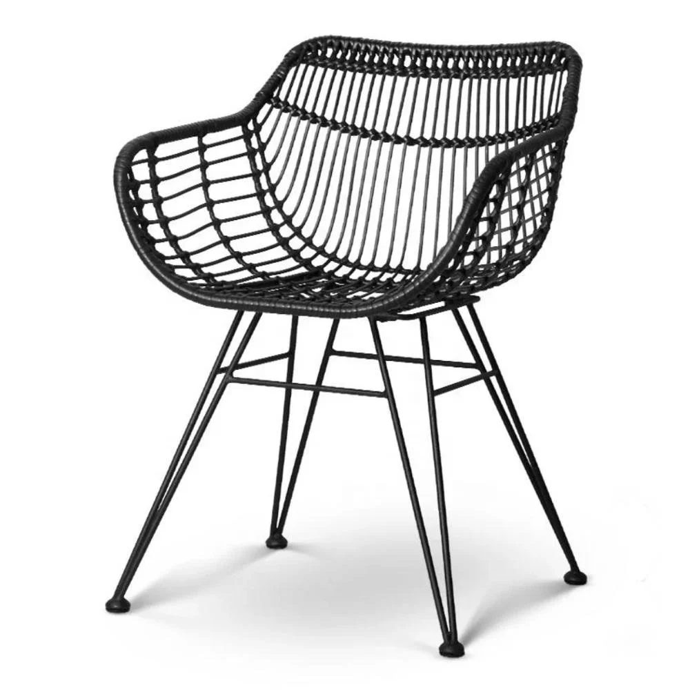 Best Quality Karina Pe Rattan Chairs Indoor Outdoor (black) For Home