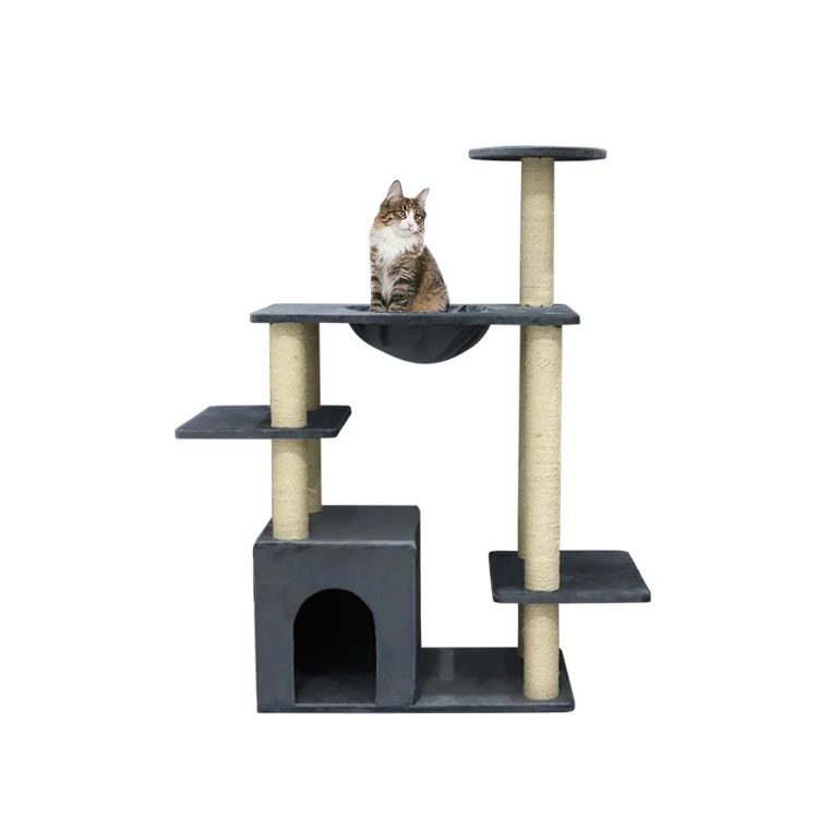 
 Большая башня Кондо Мебель царапинный столб домик для домашних животных игровое дерево для кошек  