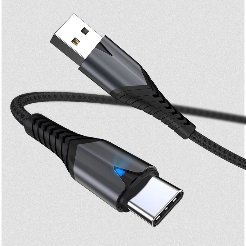 
 От оригинального производителя onlywheel в usb кабель типа c led мобильная зарядка usb кабель с нейлоновой оплеткой кабель usb type-c для быстрой зарядки зарядное устройство usb type c кабель  