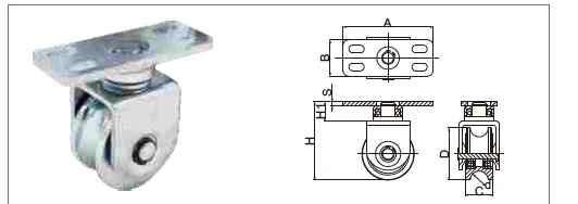 Folding Sliding Gate Wheel
