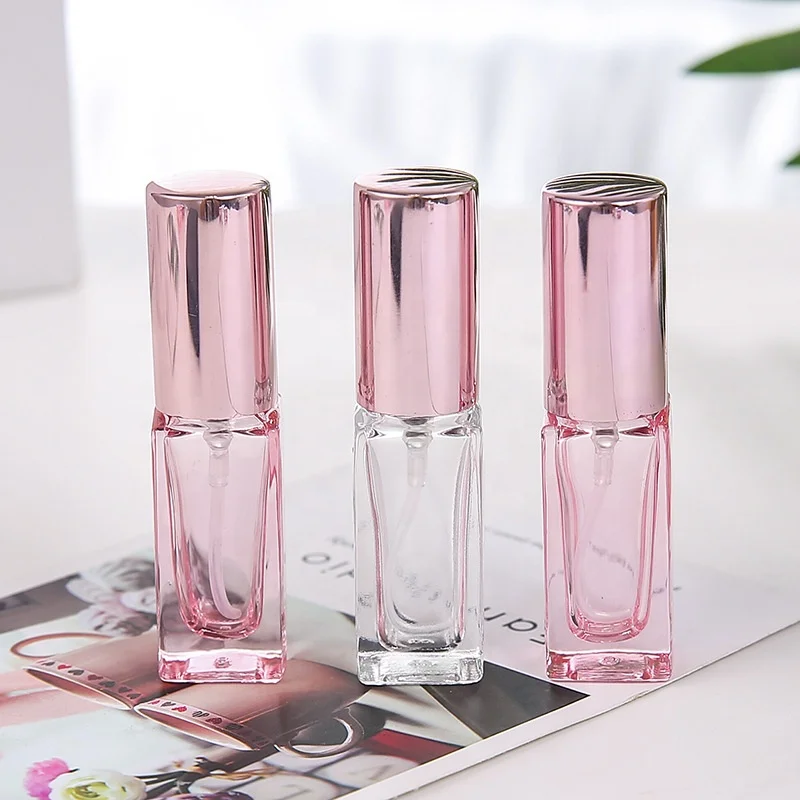 Glass Bottle Light Pink Perfume Bottle 3ml 5ml 10ml 20ml 30ml Full