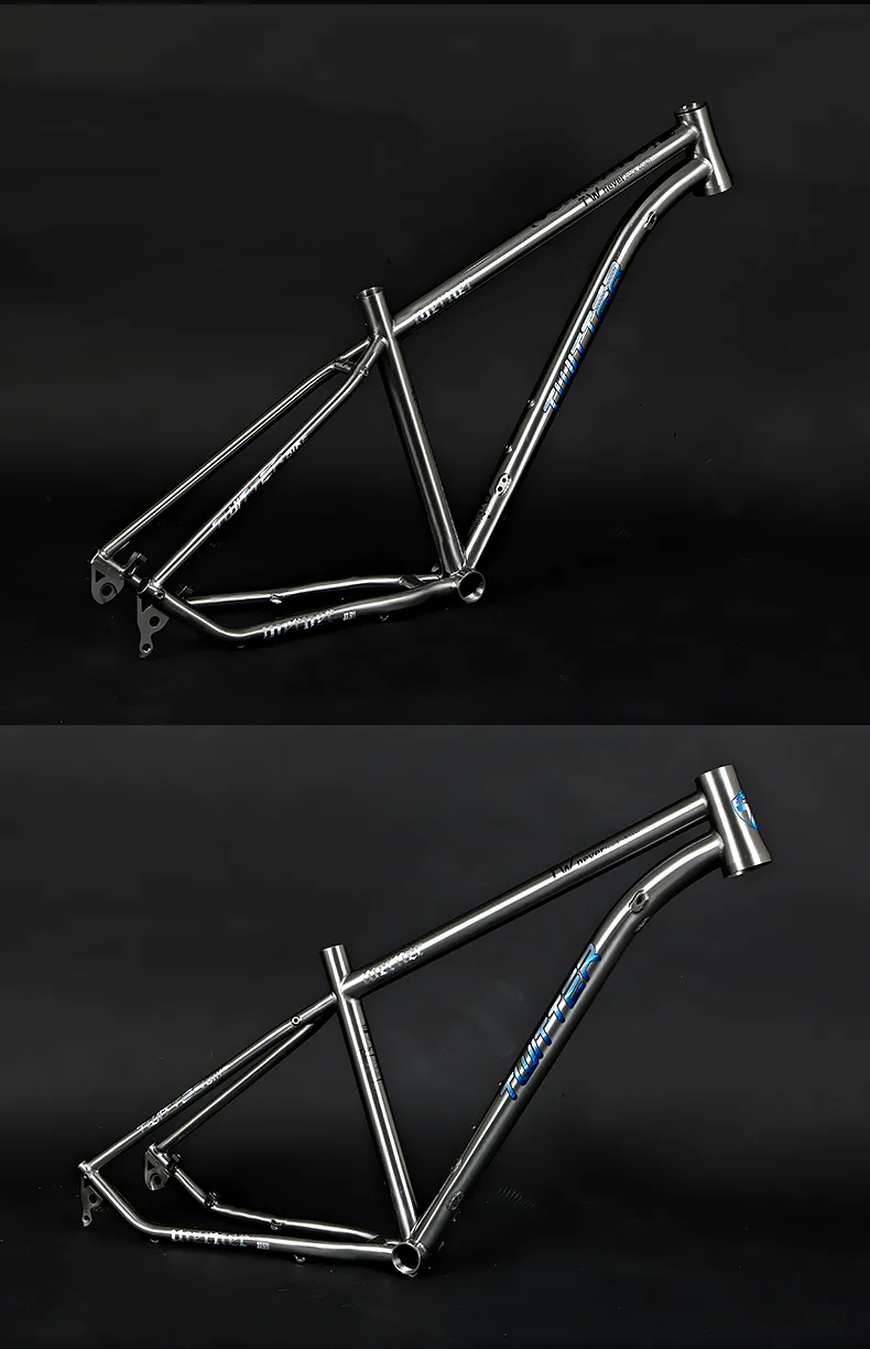 Titanium Mtb Frame 29 Titanium Bicycle Frame Uv Reflective Decals