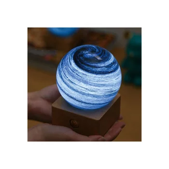 Wandering Planet bedside lamp table lamp birthday gift starry sky touch switch glass night light sunset atmosphere night light