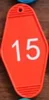 orange 15 with keyring
