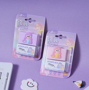 Mermaid - Series Staples with Cartoon - Shaped Staple Covers, Adorable & Practical