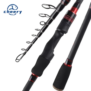 Vibration-out Luya Telescopic H-adjustable Portable Lei Qiang 2.1m Straight Handle Carbon Sea Fishing Throwing Rod Cross-border – Rod – view 2