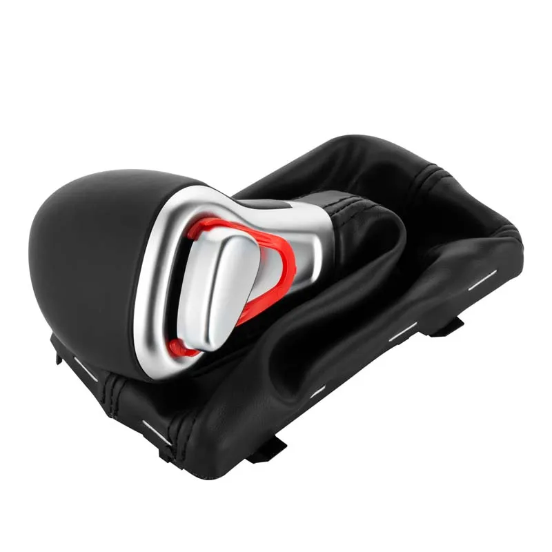 High Quality Automatic Shift Knob With Leather Cover Frame for Audi A5 A4L Q5 B8 B8PA B9 Automatic Transmission Speed