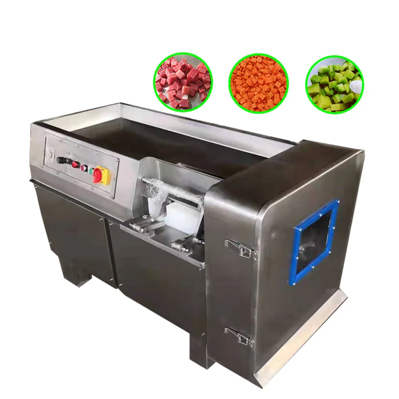 Chicken Beef Pork Cube Cutter for Commercial Frozen Meat Dice Cutting Meat Dicer Machine Frozen Meat Dice Machine