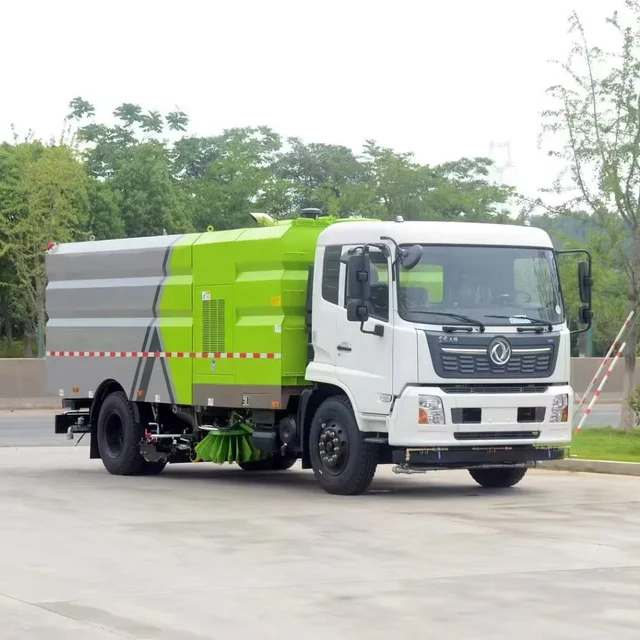 Dongfeng diesel High Pressure Road Washing and Sweeping Truck/Vacuum Road Sweeper Truck/Street Cleaning Truck