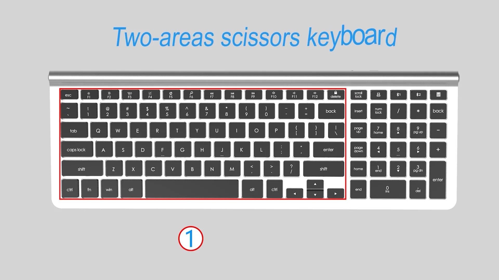 Oem Idm Scissor Switch Keyboard Dual Mode 2.4g Wireless And Bt Metal
