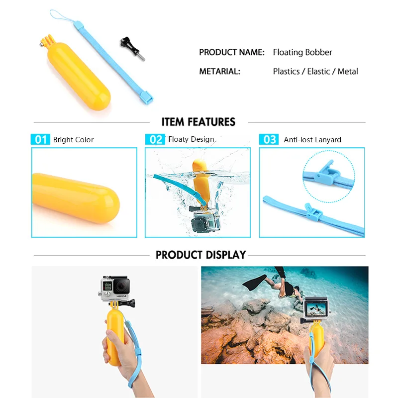 Used Camera Accessories for GoPro Hero 4 Silver Hero3 Black Edition Hero 10-4 Compatible with GoPro 9 8 7 6 5 4 Cameras