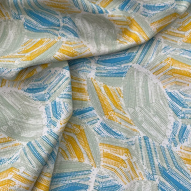 Popular Designs Printed 100% Rayon Viscose Summer Print Floral Fabric for Dress