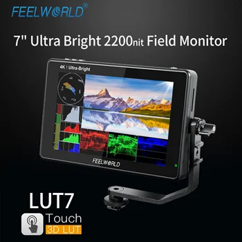 FEELWORLD LUT7 7 Inch 2200nits 3D LUT Touch Screen DSLR Camera Field Monitor with Waveform VectorScope Histogram detail image