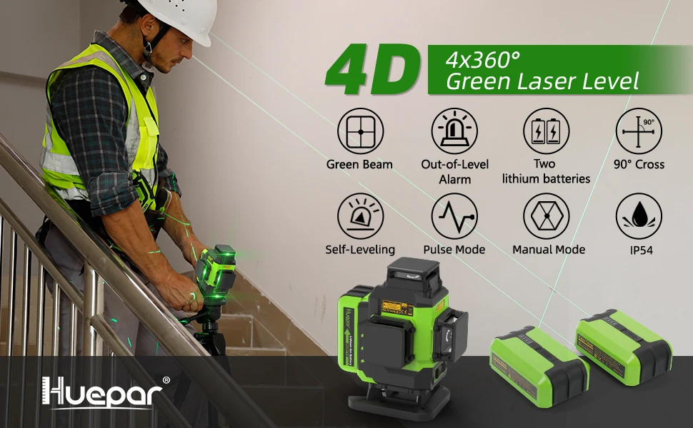 Niveau laser Huepar S04CG : Test et Avis