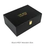 Boîte MDF noire personnalisée 26,5*19*11cm